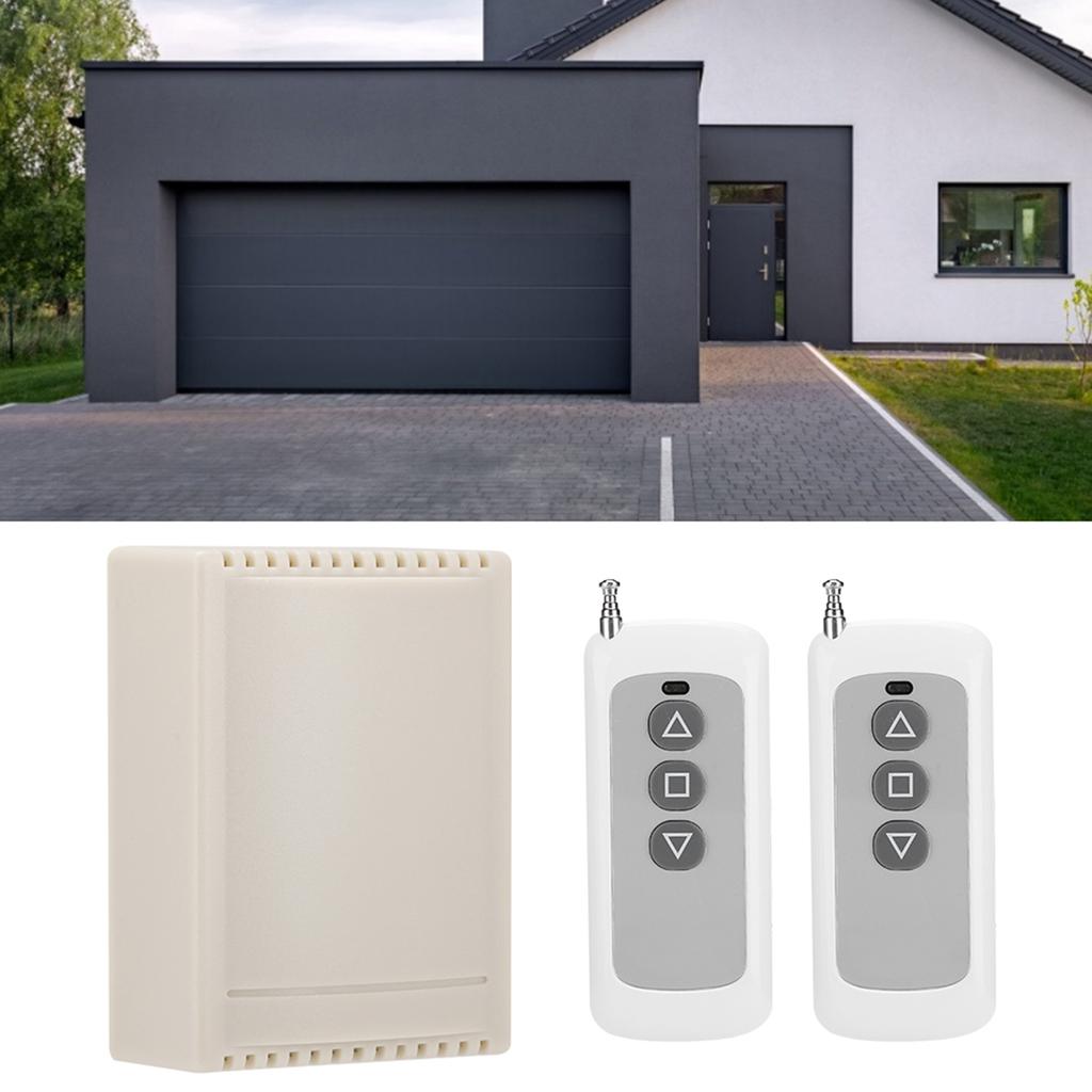 DC12V 2 CH Receiver 1000m/3280.84ft 3-Key Learning Code Remote Control Switch Kit