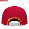 Angola Baseball Cap Free 3D Custom Made Name Number Team Logo Ao Hat Ago Country Travel Portuguese Nation Angolan Flag Headgear
