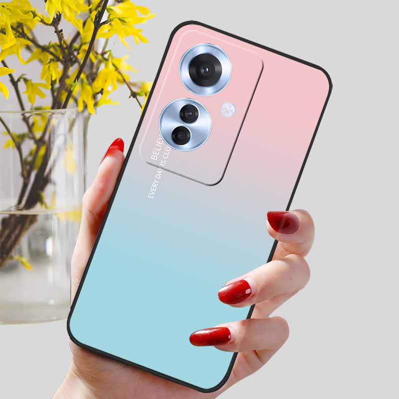 Phone Cover for OPPO Reno11 F 5G Case Black Silicone TPU Fashion Marble Print Shells for Oppo Reno 11F Protective Capa Soft Bags