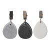 Marble Tablecloth Weight with Metal Clip, Teardrop Shape Table Cover Weight, Outdoor Party Picnic Dinner Tablecover Pendant Stone