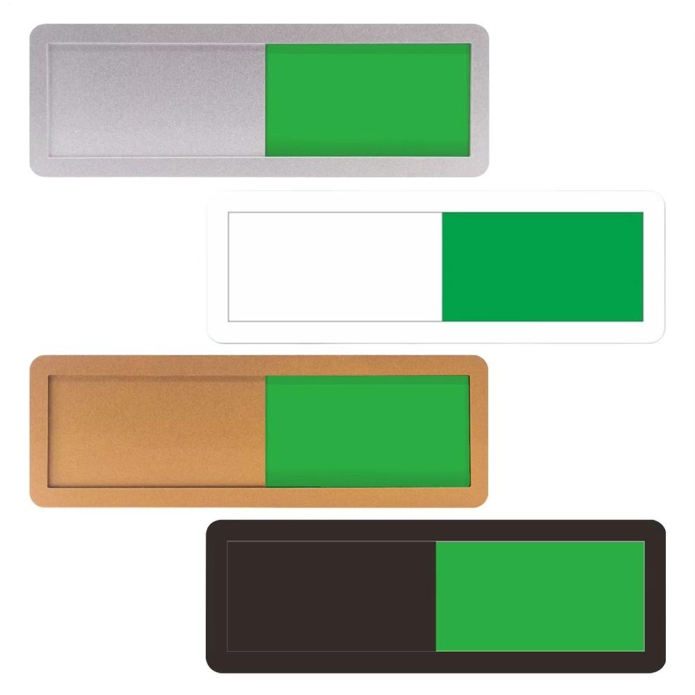 Acrylic Bathroom Occupancy Indicator Sign Adhesive Magnetic Restroom Sign Sliding Privacy Not Disturb Sign Conference Room