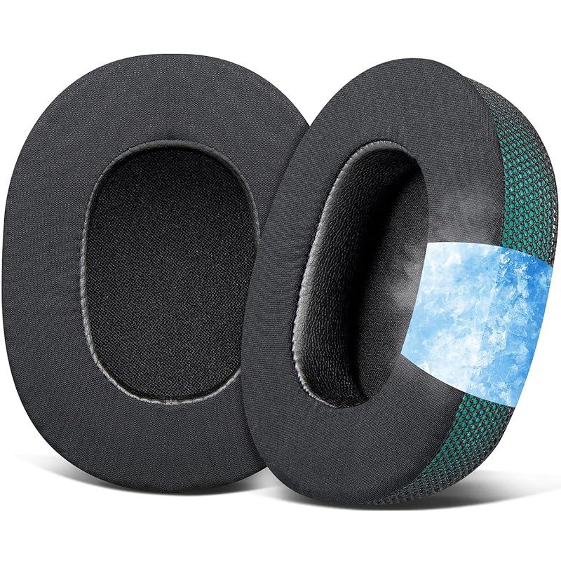 

SOULWIT cooling gel pad ear pads replacement pad Skullcandy Crusher Wireless/Evo/ANC & Hesh 3/ANC/Evo Venue ANC Wireless Over-Ear headset for ear