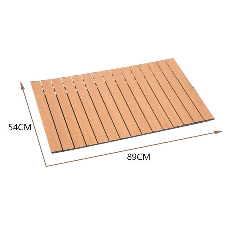 ShanZhiKe Double-Layer Portable Folding Camp Stroller - Outdoor Hand Pull Cart for Picnic and Stall Use