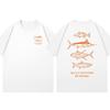 Saltwater By The Sea Saltwater Fish Species Graphic T Shirt for Unisex 100 Cotton Oversized Fishing Streetwear Black 2026 New