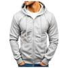 Men Full Zip Up Sweatshirts Long Sleeve  Pullover Tops Casual  And Tall Jackets With Pockets