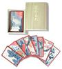 Ooishi Tengudo Prime Minister's Flower Karuta (card Game), In a Paulownia Wood Box, 81mm X 60mm X 155mm, Red Back.