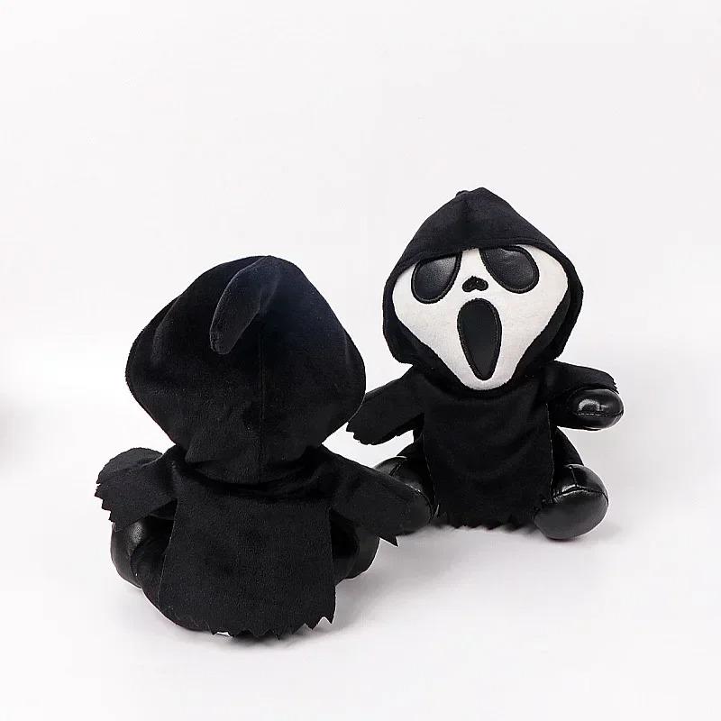 New 18Cm Ghostface Plush Toy Death Figure Horror Doll Soft Stuffed Grimace Halloween Toy Doll Halloween Decoration Doll Gifts
