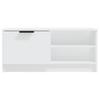 Vidaxl Szafka Pod Tv, Biała, 80X35X36,5 Cm, Materiał Drewnopochodny