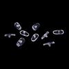50Pairs/set Brand New Oval Silicone Nose Pads On Glasses Embedding Cassette Anti-Slip Accessories For Frameless Eyeglasses