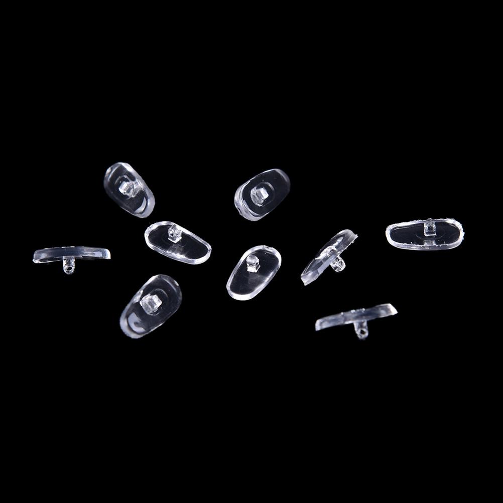 50Pairs/set Brand New Oval Silicone Nose Pads On Glasses Embedding Cassette Anti-Slip Accessories For Frameless Eyeglasses