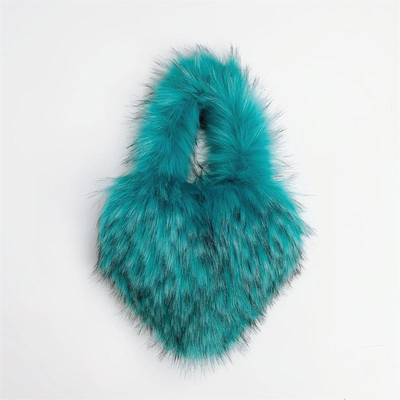 Popolari Nuove Popolari a Forma di Cuore Morbide Borse a Tracolla da Donna Adorabili Pelliccia Finta Morbido Peluche Borsa Tote Invernale Trendy Chic Borsa a Spalla Singola Pochette Borse