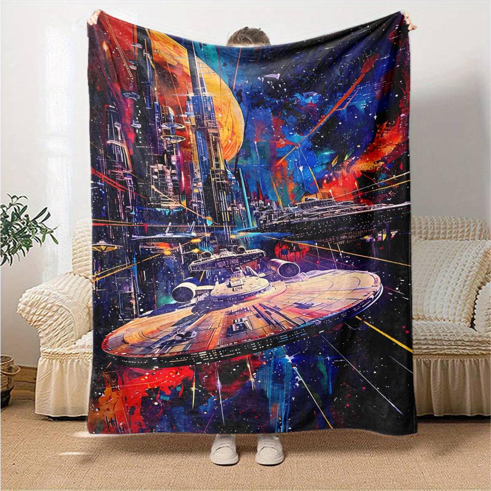 Star Wars Blanket Soft Cozy Great for Sofa Seaside Office Chair Four Seasons Universal Digital Print Ideal Gift For Birthday Valentine'S Day
