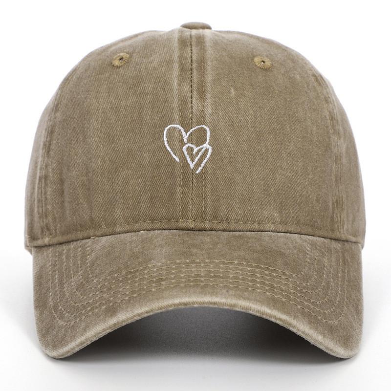 Classic Cotton Baseball Cap With Embroidered Letters For Casual Outdoor Wear
