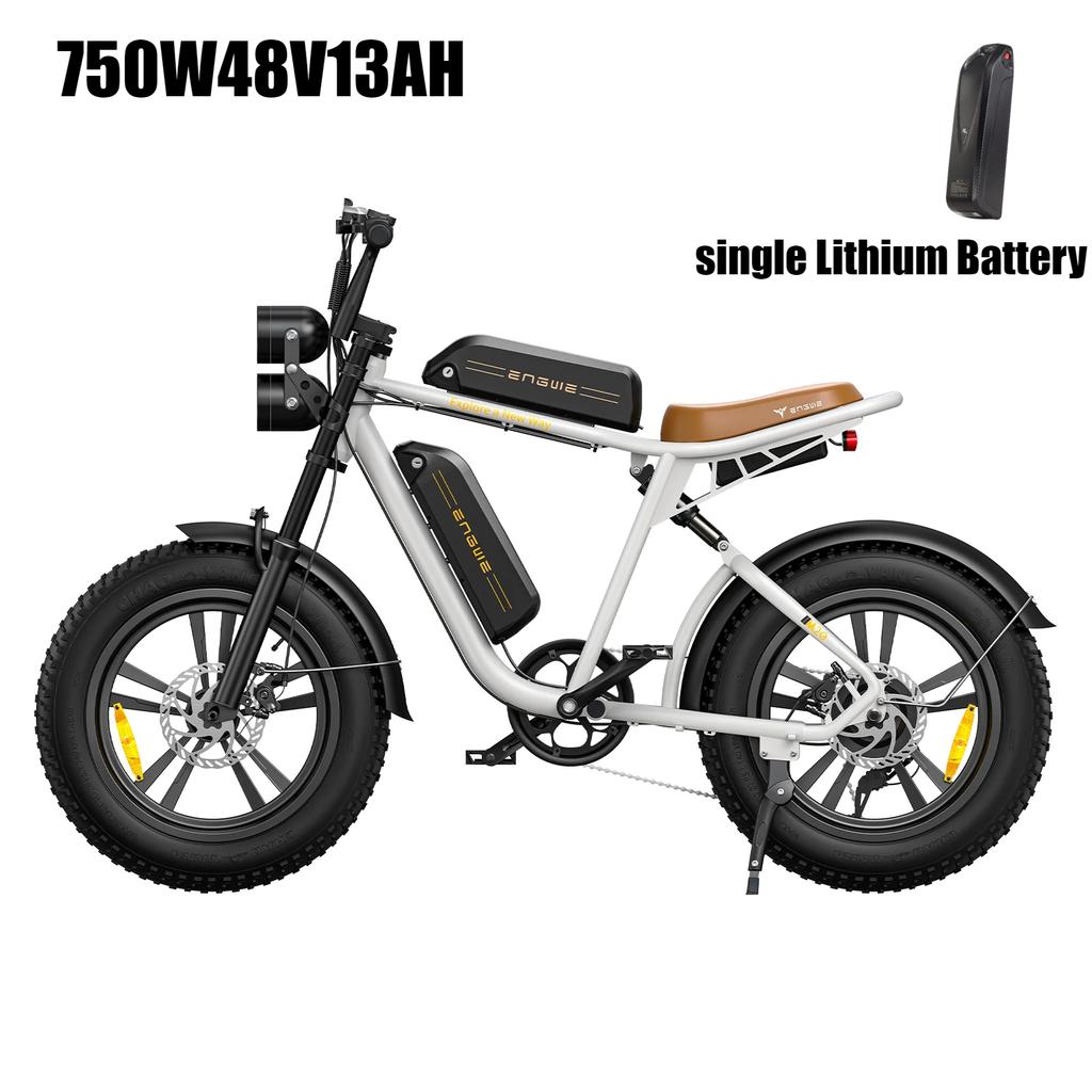 ENGWE M20 Electric Bicycle 750W Motor 48V13AH Lithium Battery Mountain E-bike 20*4.0 Inch Fat Tire Adult City Electric Bike