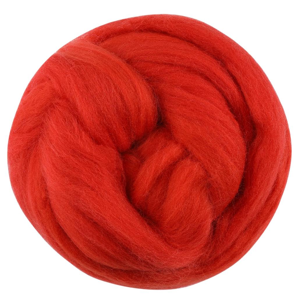 Fenrry 100g Yün Roving İplik Elyaf Roving Yün Üstü Yün Keçe Malzemeleri Saf Yün Kalın İplik Eğirme Kendin Yap El Eğirmesi için