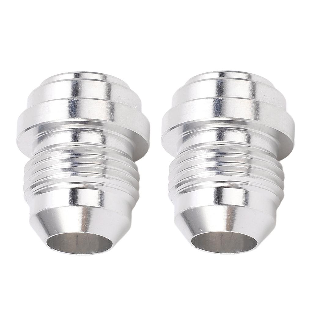 2Pcs Male Billet AN8 6061 T6 Aluminum Alloy 8AN Thread Weld In Fitting Bung Fuel System Parts