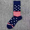 Happy Socks Men's Colorful Cartoon Astronaut Planet Floral Mid-Calf Socks, Large Size - Trendy Swedish Brand.