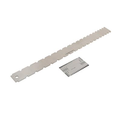 Guitar Neck Notched Straight Edge Ruler String Action Height Gauge Tools Set