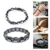 Elastic Magnetic Beaded Bracelet Adjustable Stretchy Wristband For Health Symbol And Stylish Daily Wear