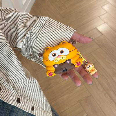 For AirPods Pro 2 Charging Box Cartoon Silicone Wireless Earphone Case for AirPods 4 2024 Earbuds Cover for Air Pods 3 2 1