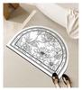 American Semi-Circular Non-Slip Bathroom Mat - Diatomaceous Earth, Entrance Rug