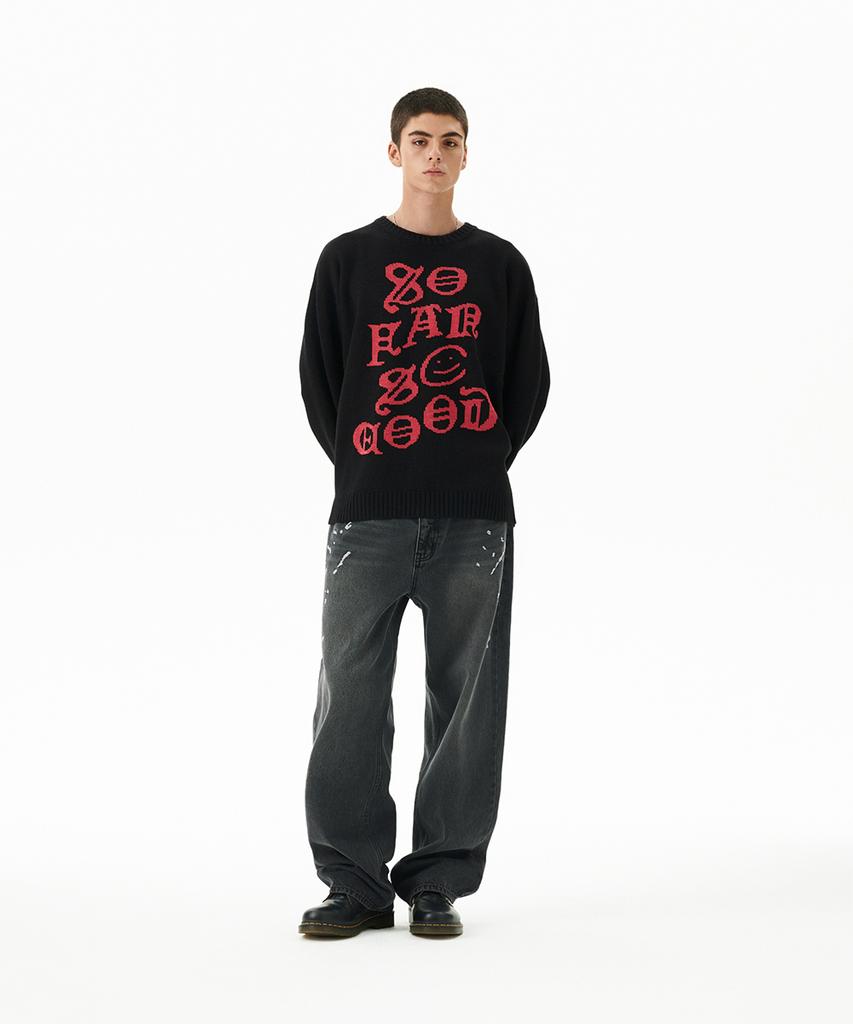 MAHAGRID So Far So Good Knit Sweater Black(Mg2Ffmk601A)