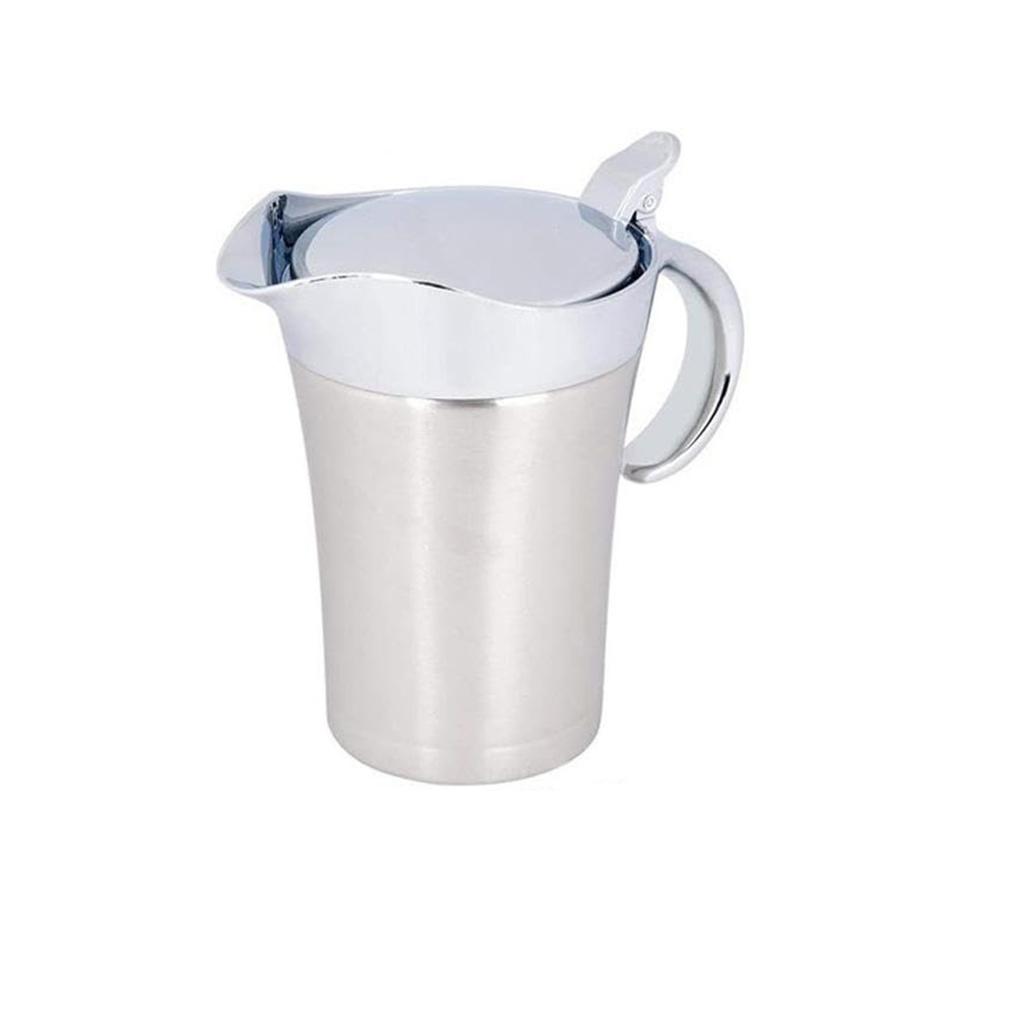 800ml With Lid, Stainless Steel Insulated Jug, Double-walled Jug, Thermal Warmer & Ladle, Keeps Food Warm Or Cool
