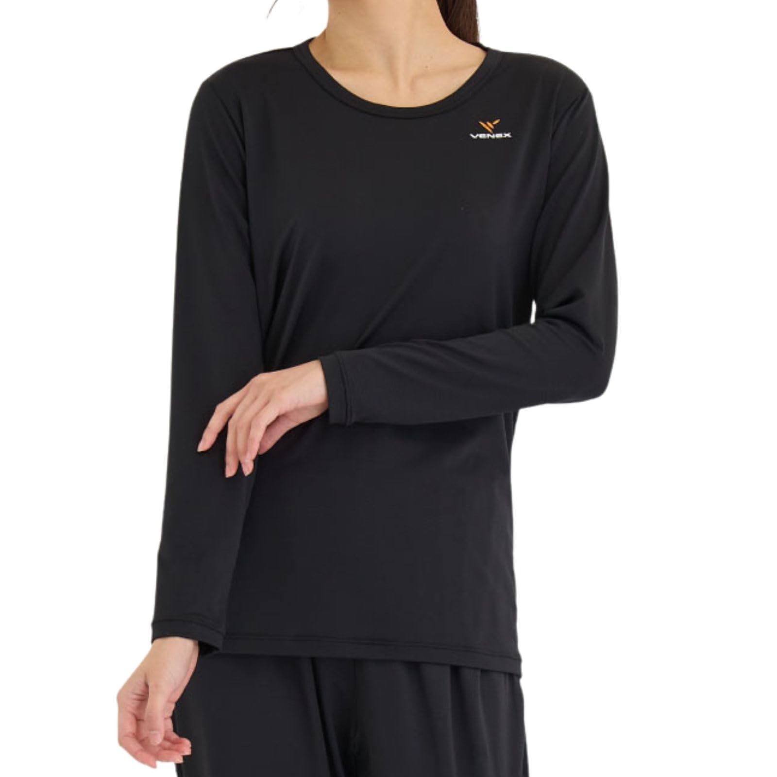 

VENEX Long Sleeve Recovery 67340304 Women s T-Shirt, Black, Medium, чёрный