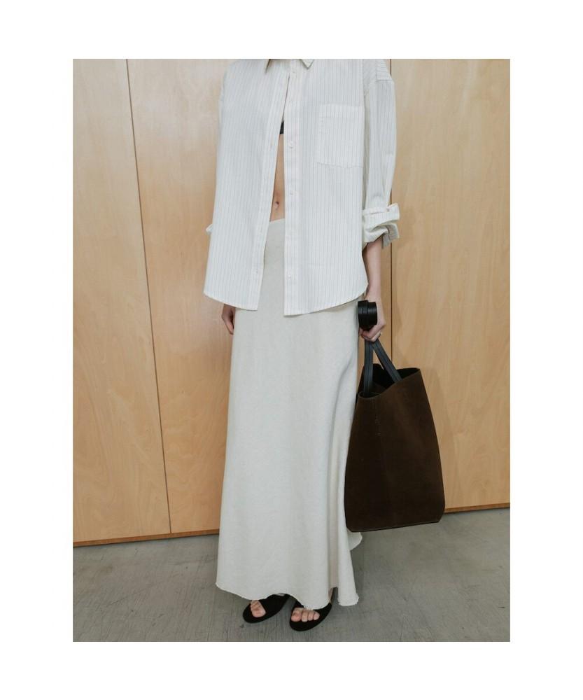 Diaepeocheo Linen Flare H Skirt Ivory (Ta6427A090)