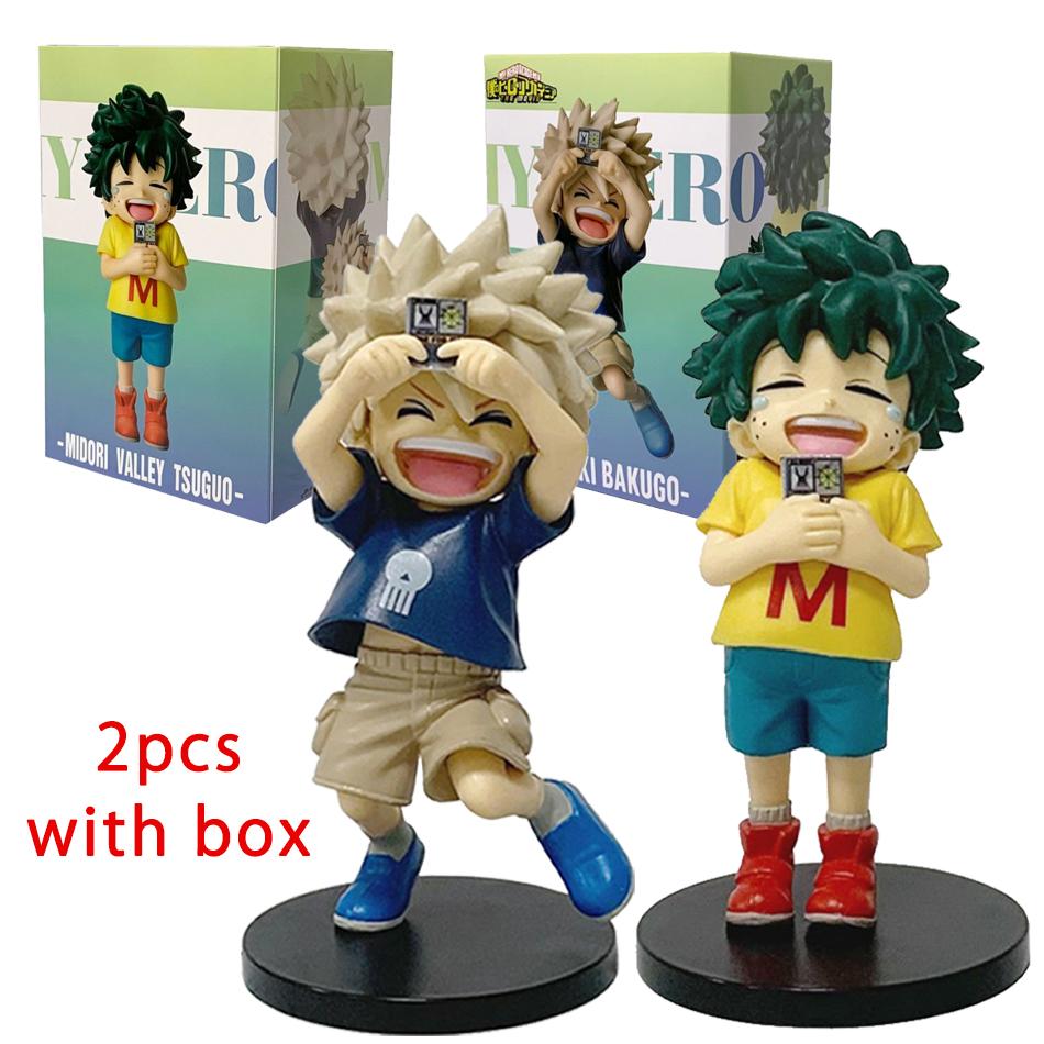 In Stock Gift | My Hero Academia Childhood Izuku Midoriya / Childhood Katsuki Bakugo Figure Model Decoration Doll brithday gifts