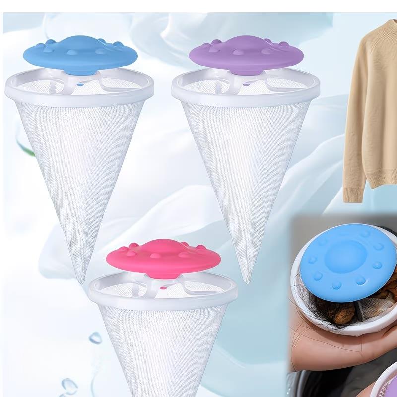 2pcs random Washing Machine Hair Catcher – Floating Filter & Lint Collector, Anti-Tangle, Pet Remover