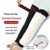 JINGGENG Thermal Leather Wool Knee Braces