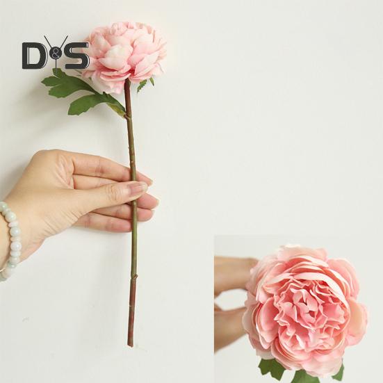 Clear Texture False Tea Rose No Watering Realistic Bridal Bouquet Faux Rose Flower