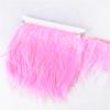 10Meters Leather Pink Rooster Neck Hackle Feather Trim Ribbon Pheasant Feathers Fringe For Crafts Plume Decoration Decor Plumas