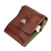 Leather Canvas Foraging Pouch Belt Fruit Picking Bag for Camping Fruit CollectingArmy Green
