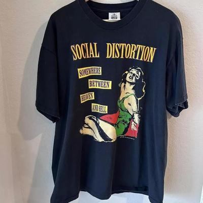 Social Distortion Somewhere Between Heaven And Hell Schwarzes T-Shirt S-5XL KH12951 Unisex T-Shirt