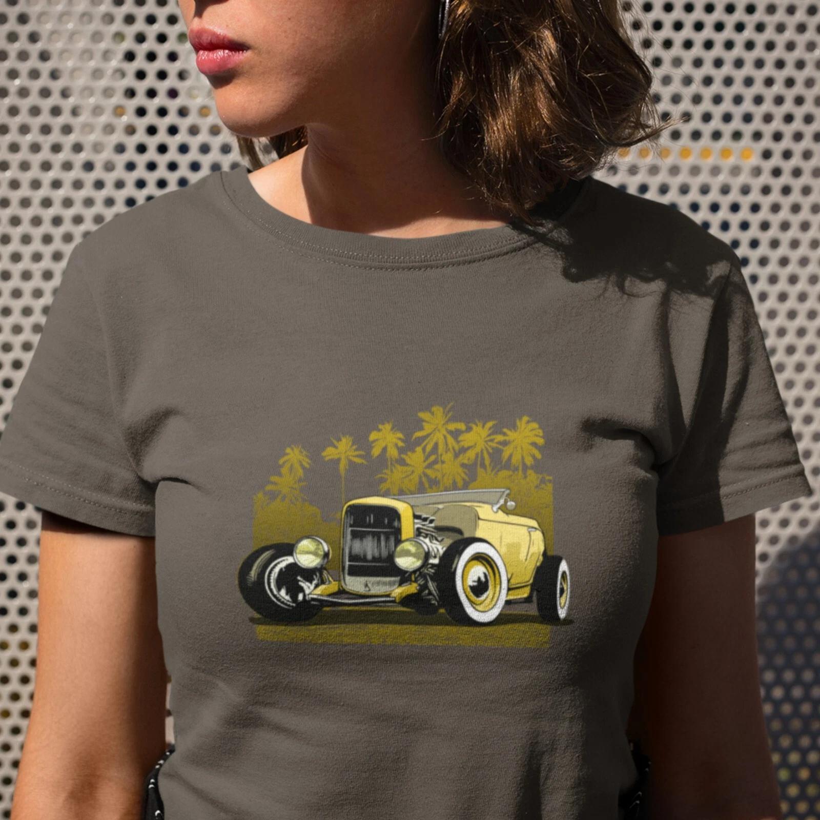Classic 30 s Hot Rod UUnisex t-shirt Yellow version 2XL