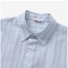 Orari A24SS01oS Light Blue Stripe Hard TwiSt Pin Organza Stripe Men S Shirt