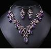 Accessories Exaggerated Vintage Necklace Set Female Luxury Crystal Banquet Dress Accessories Collarbone Chain