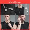 Eye-catching Earphone Necklace Unisex Trendy Jewelry Crafted From Durable Titanium Steel