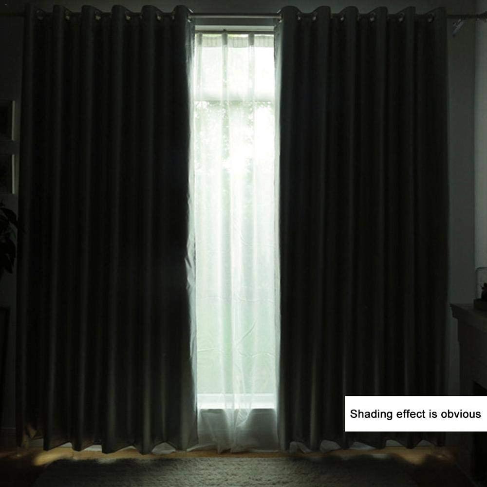 Blackout Curtains with Coated Lining Thickened Light Waterproof Blocking Thermal Insulated Window Curtain Panels for Bedroom