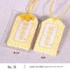 Japanese Omamori Knot Lucky Bag: Embroidered Brocade Pendant for Car or Home Wealth Attraction