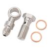 Turbo Ölzufuhr Banjo Hochbelastbar Edelstahl 4AN auf M12x1.25mm Banjo Bolzen Kit Mit 4.2mm