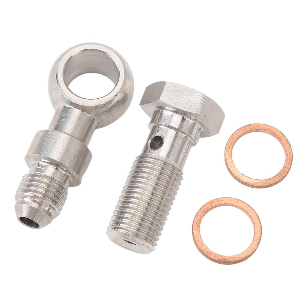 Turbo Ölzufuhr Banjo Hochbelastbar Edelstahl 4AN auf M12x1.25mm Banjo Bolzen Kit Mit 4.2mm