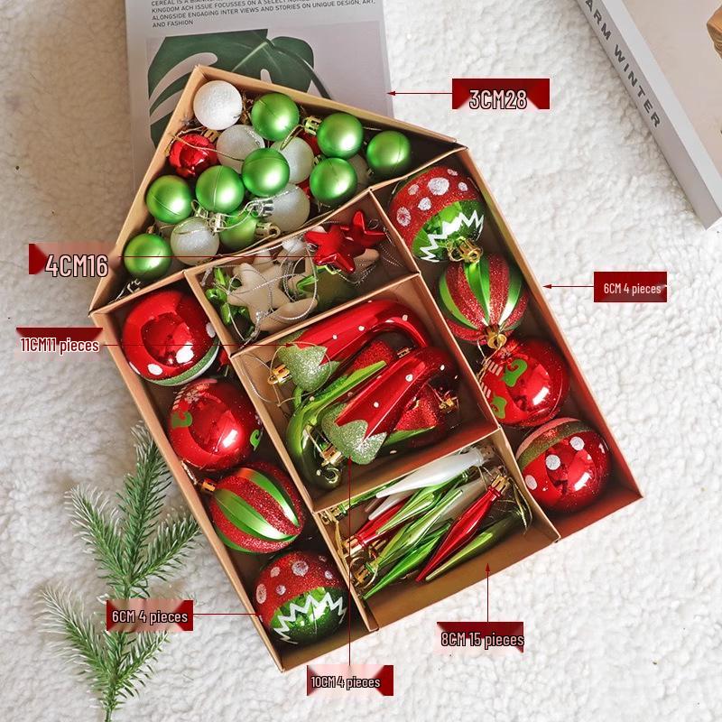 Large Artificial Christmas Tree with Dense PE and Lights - 2025 Children's Decorative Ornaments