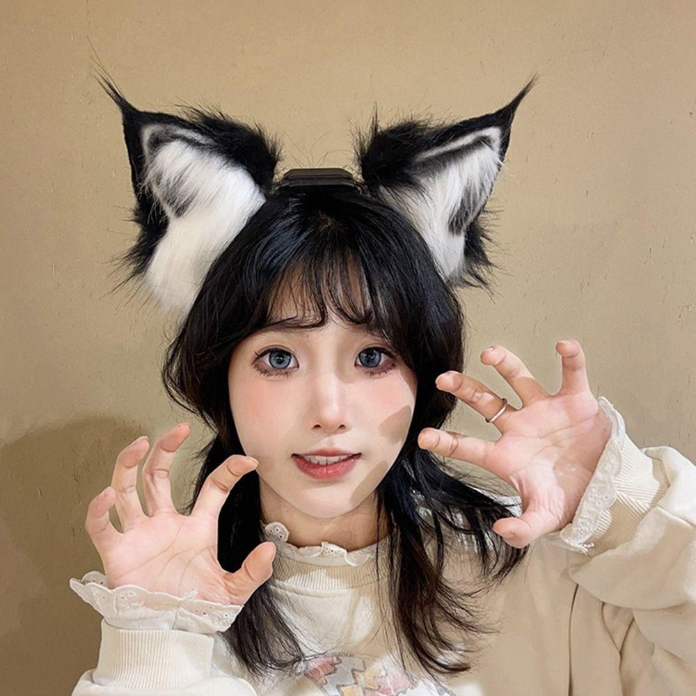 Rechargeable Electric Fox Ear Headband Detachable Cosplay Headpiece Movable Cat Ears Cosplay