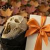 Horror Party Requisiten für Spukhäuser 3D Gedrucktes Halloween Totenkopf Ornament, Realistische Statue, Gruselige Gotische Wohnkultur Figur mit Scharfen Zähnen Haus