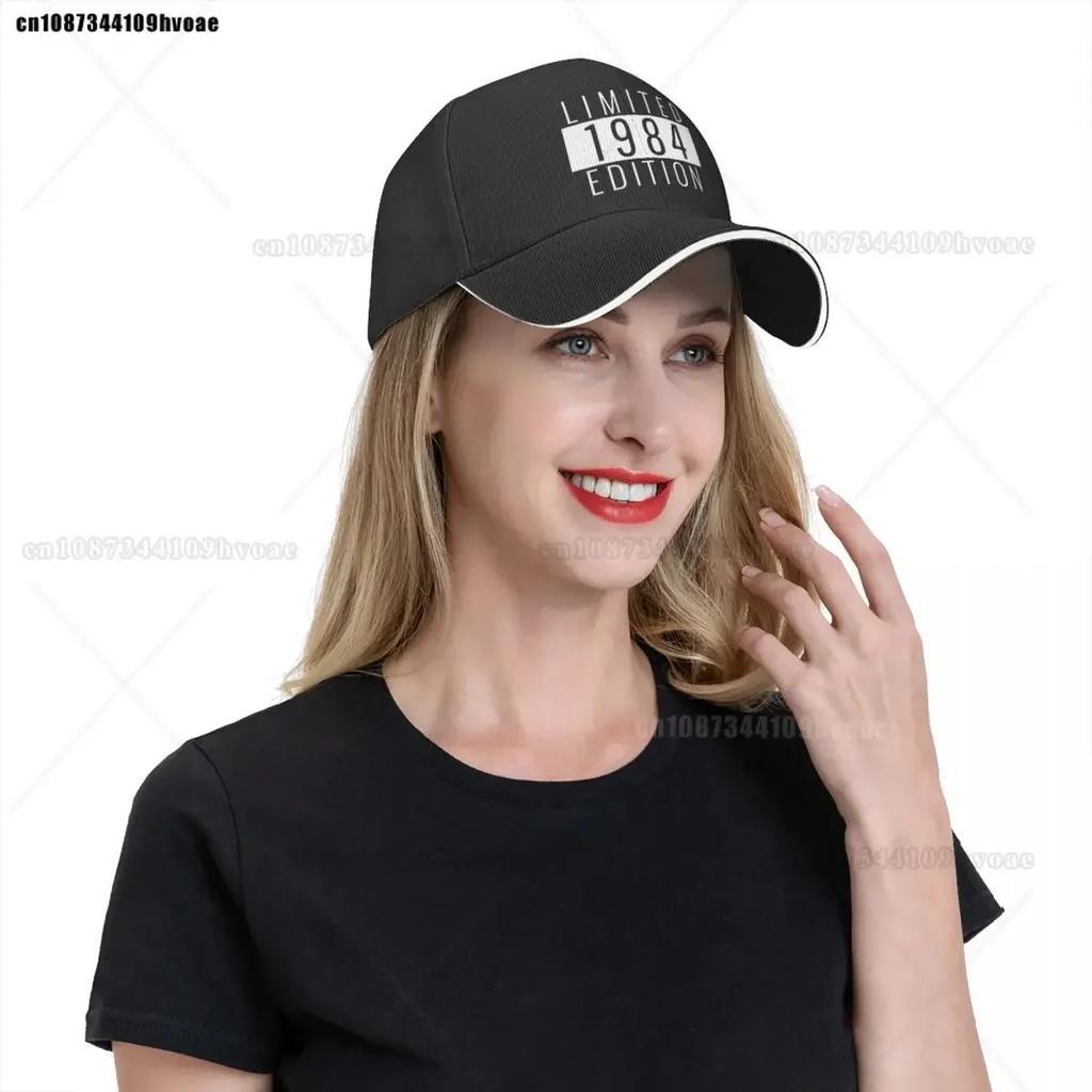 Limited 1984 Edition 40th Birthday Merch Men Women Trucker Hat Adjustable Birthday Present for 40 Versatile Hats Cap
