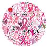 Personalized Graffiti Stickers for Breast Cancer Awareness (55-110 Pieces)