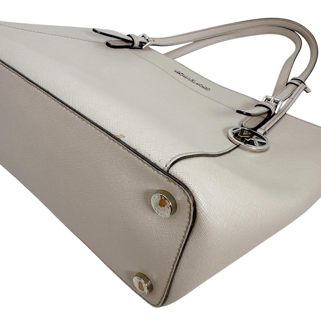 Michael Kors Ciara A4 compatible Handbag leather gray Women 35F8SC6T9L Used